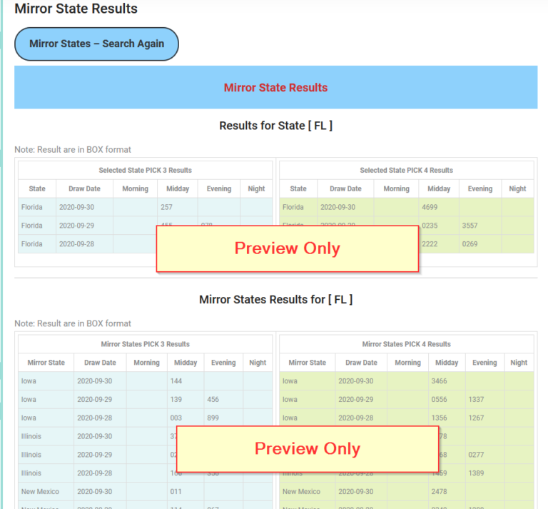 Mirror state search lets make billion